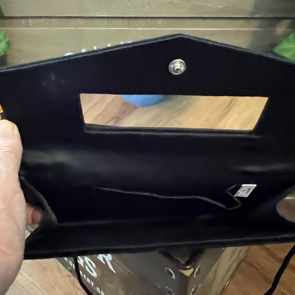 Velvet Evening Clutch Purse bag with Strap - Picture 4 of 4